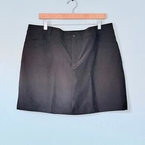 Eddie Bauer Skort Womens Size 16 Skirt Black Outdoor Hiking Polyester Spandex